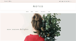 Desktop Screenshot of notedfashion.com