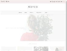 Tablet Screenshot of notedfashion.com